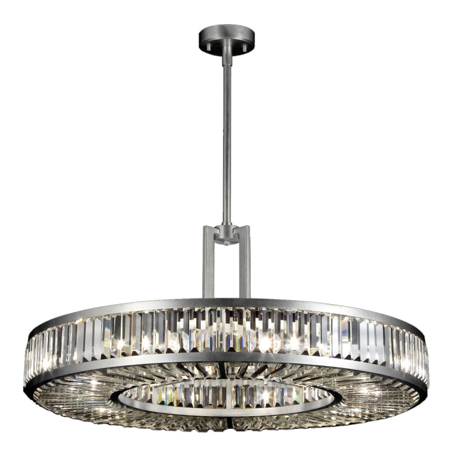 Fine Art Handcrafted Lighting Crystal Enchantment Eight-Light Single-Tier Drum Chandelier with Multi-Faceted Crystal Panels - Image 1