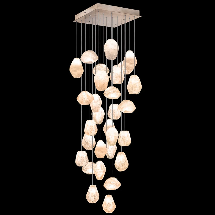 Fine Art Handcrafted Lighting Natural Inspirations 30 Light 30" Wide LED Crystal Multi Light Pendant - Image 1