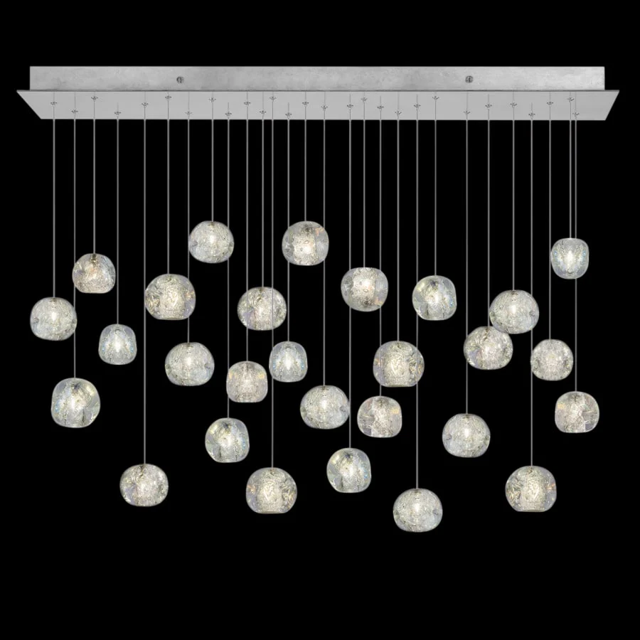 Fine Art Handcrafted Lighting Natural Inspirations 28 Light 54" Wide LED Crystal Multi Light Pendant - Image 1