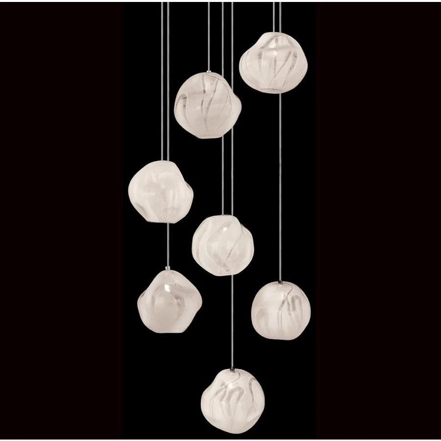 Fine Art Handcrafted Lighting Vesta 7 Light 14" Wide LED Abstract Multi Light Pendant - Image 1