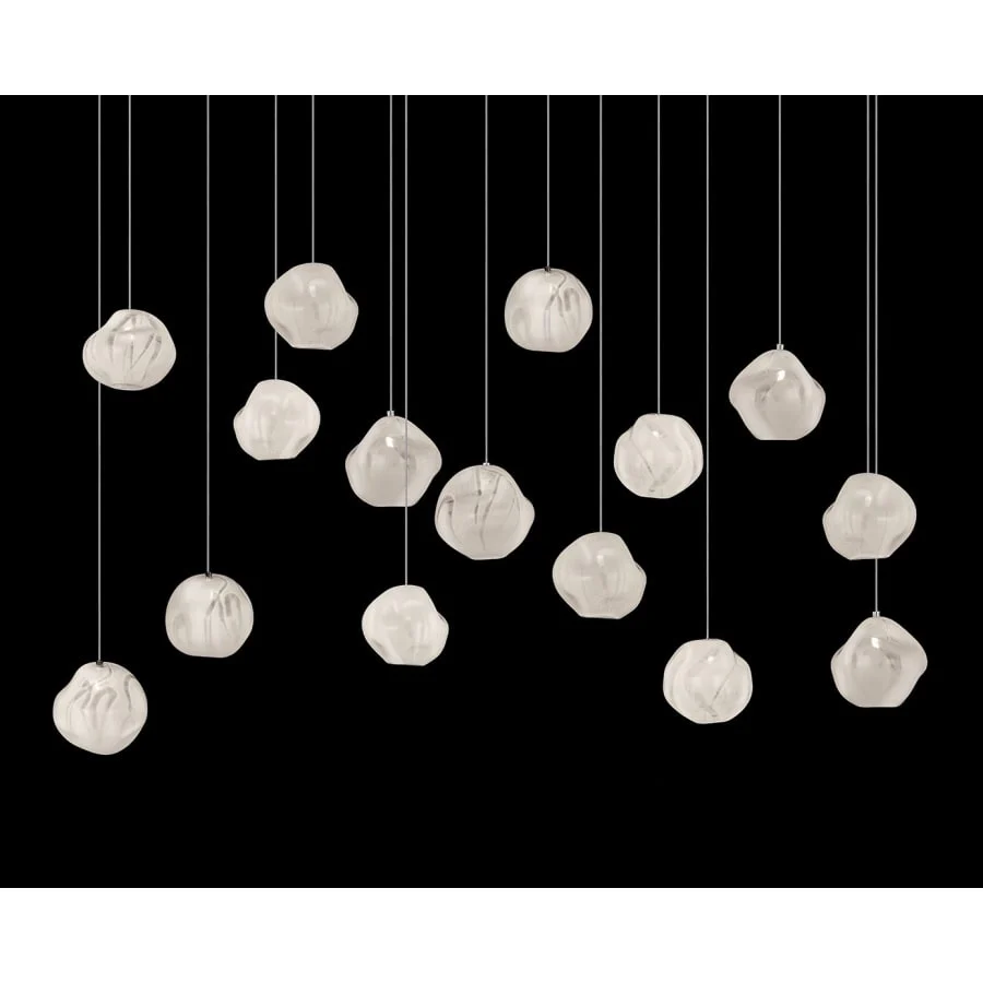Fine Art Handcrafted Lighting Vesta 15 Light 48" Wide LED Abstract Multi Light Pendant - Image 1