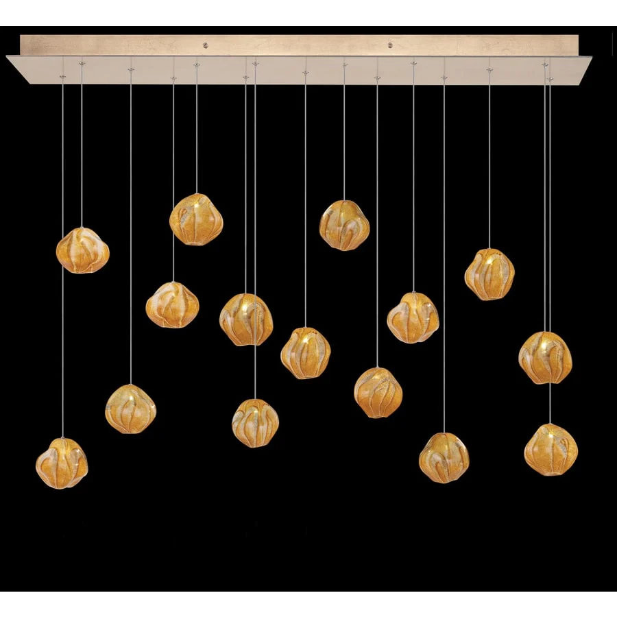 Fine Art Handcrafted Lighting Vesta 15 Light 48" Wide LED Abstract Multi Light Pendant - Image 3