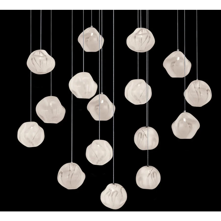 Fine Art Handcrafted Lighting Vesta 16 Light 32" Wide LED Abstract Multi Light Pendant - Image 1