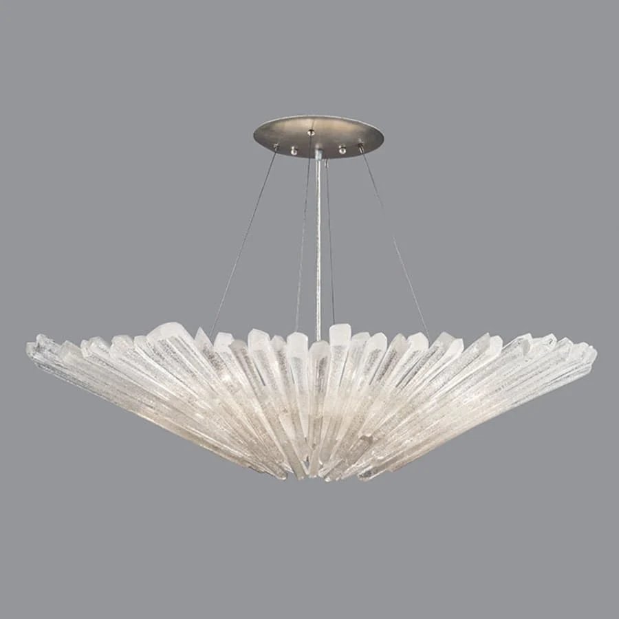 Fine Art Handcrafted Lighting Diamantina 12 Light Foyer Pendant with Quartz Shades - Image 1