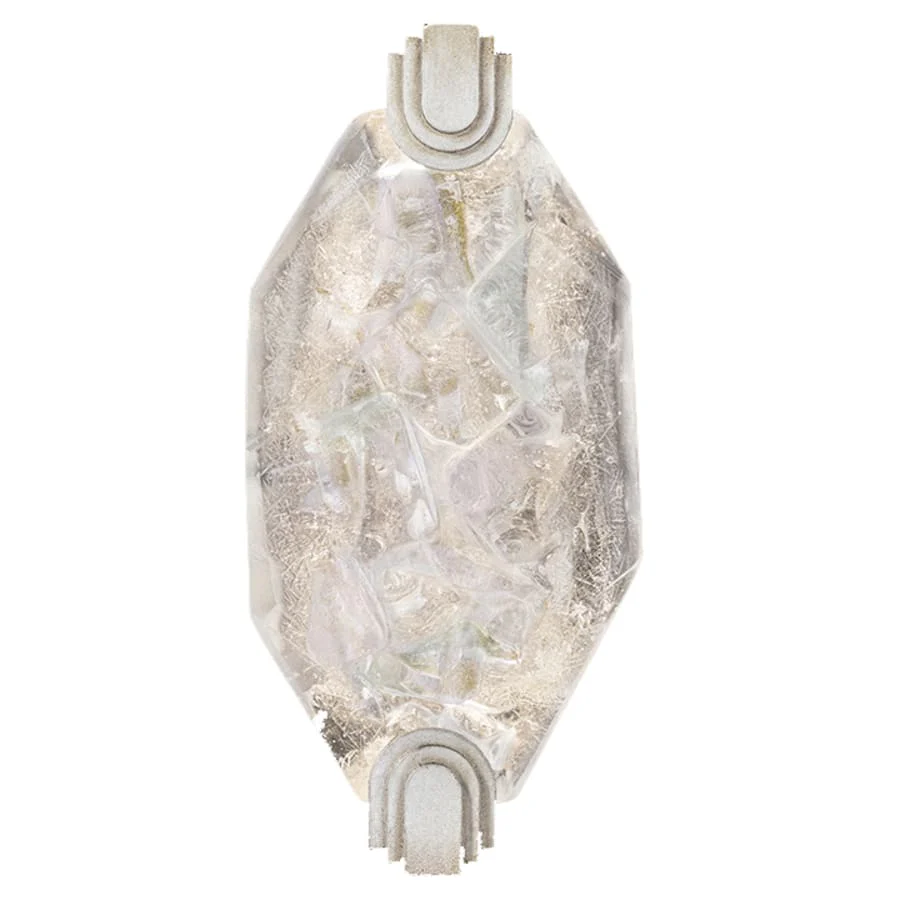 Fine Art Handcrafted Lighting LED Wall Sconce in Silver Leaf Finish from the Allison Paladino Collection - Image 1