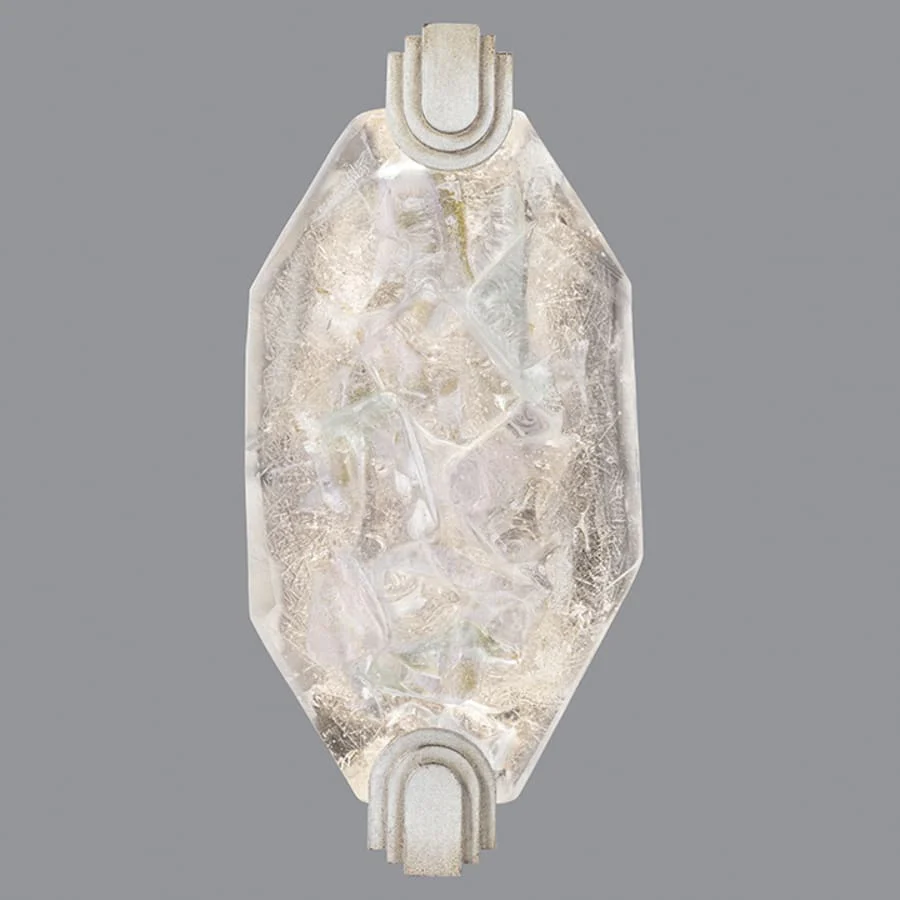 Fine Art Handcrafted Lighting LED Wall Sconce in Silver Leaf Finish from the Allison Paladino Collection - Image 2