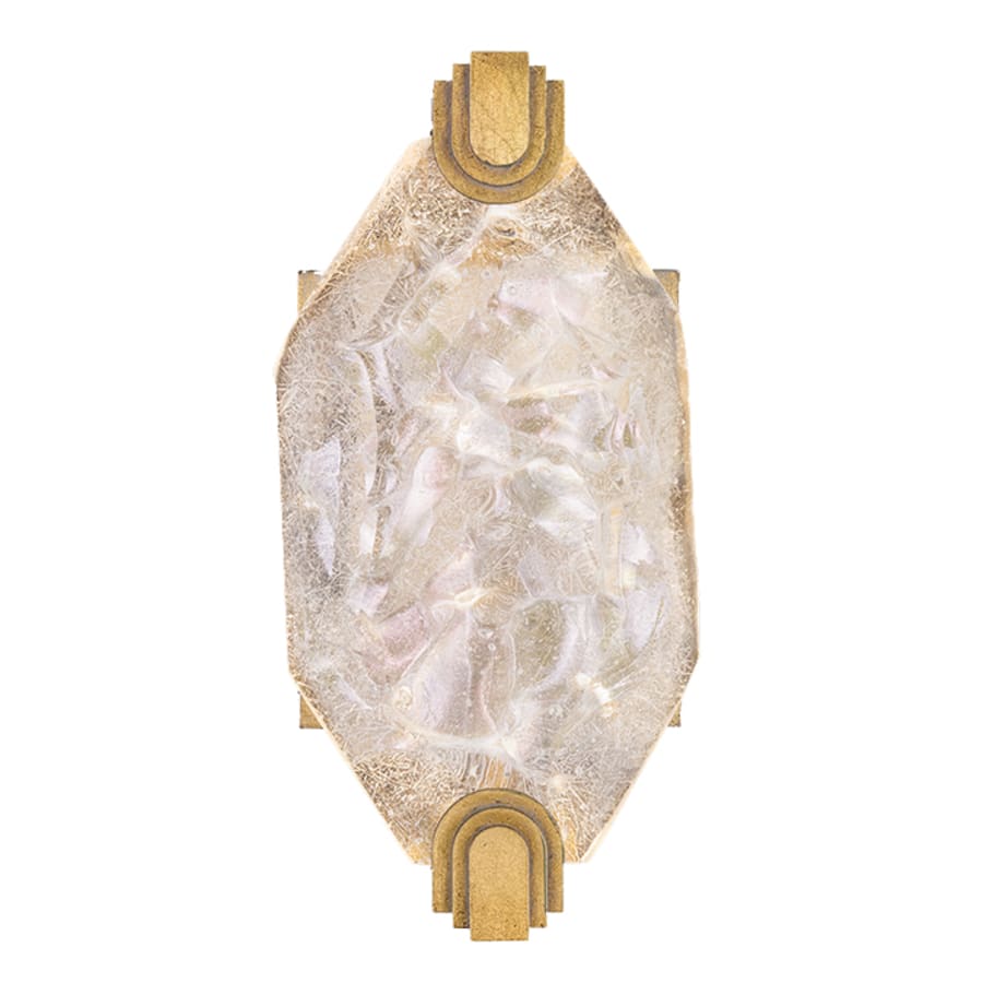 Fine Art Handcrafted Lighting LED Wall Sconce in Gold Leaf Finish from the Allison Paladino Collection - Image 1
