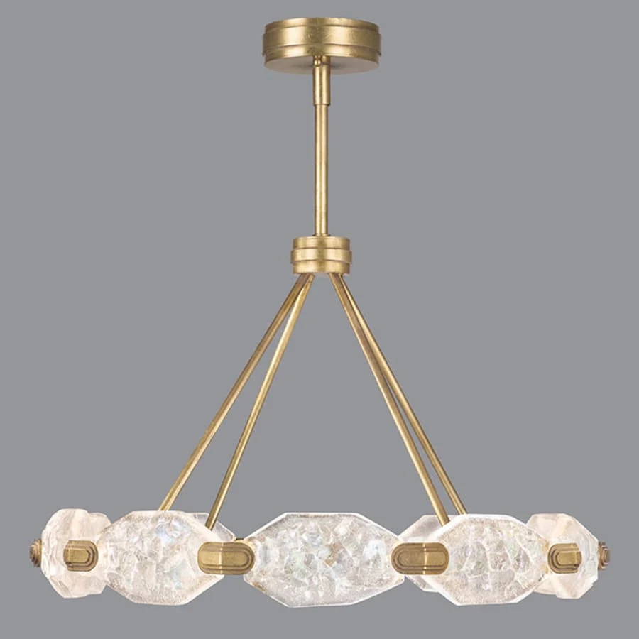 Fine Art Handcrafted Lighting Allison Paladino 20 Light LED Foyer Pendant with Quartz Shades - Image 2