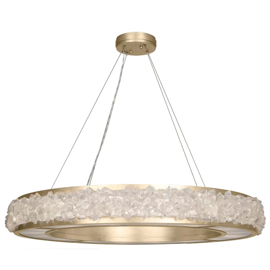 Fine Art Handcrafted Lighting Arctic Halo 16 Light 5" High Crystal Chandelier - Image 1