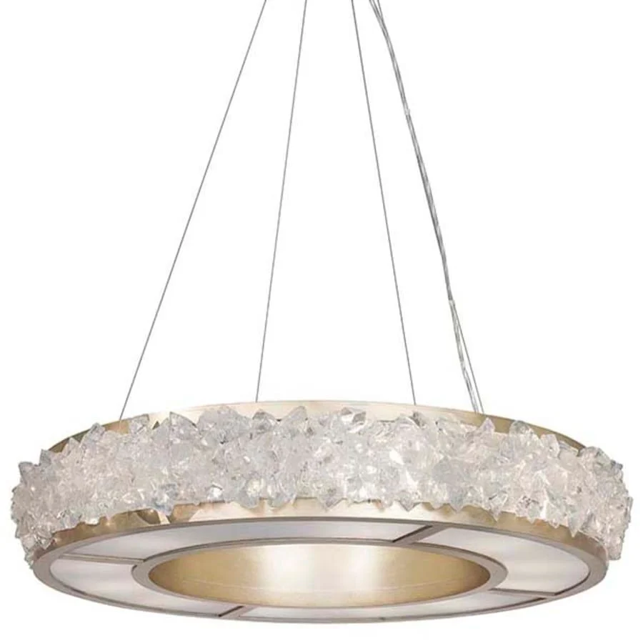 Fine Art Handcrafted Lighting Arctic Halo 12 Light 5" High Crystal Chandelier - Image 1