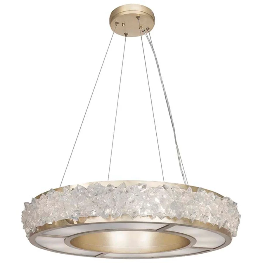 Fine Art Handcrafted Lighting Arctic Halo 12 Light 5" High Crystal Chandelier - Image 2