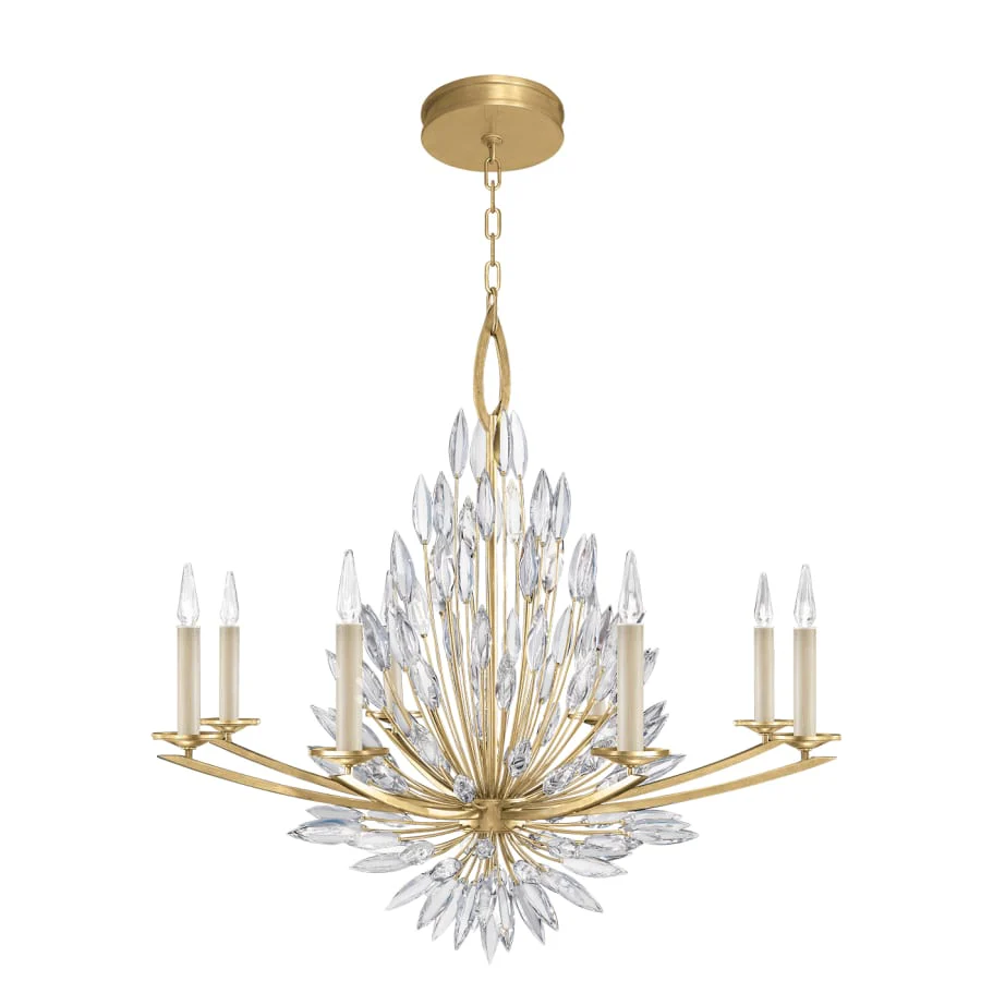 Fine Art Handcrafted Lighting Lily Buds 8 Light 41" Wide Crystal Chandelier - Image 2