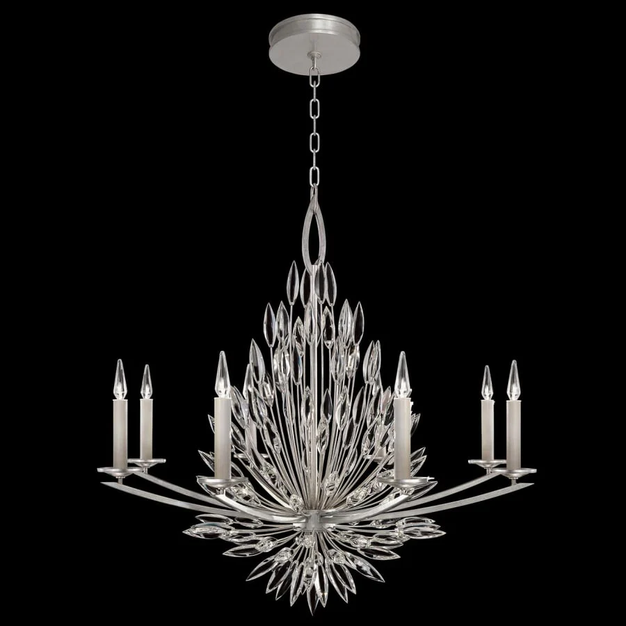 Fine Art Handcrafted Lighting Lily Buds 8 Light 41" Wide Chandelier - Image 2