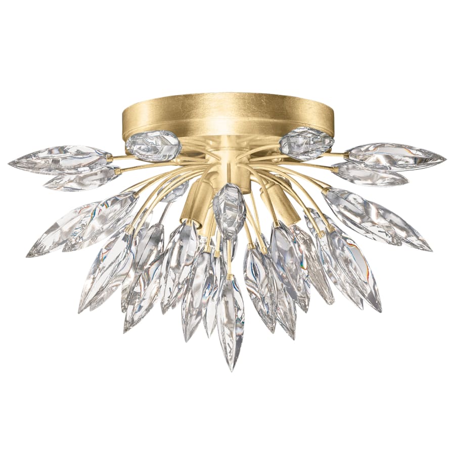 Fine Art Handcrafted Lighting Lily Buds 3 Light 19″ Wide Flush Mount Ceiling Fixture