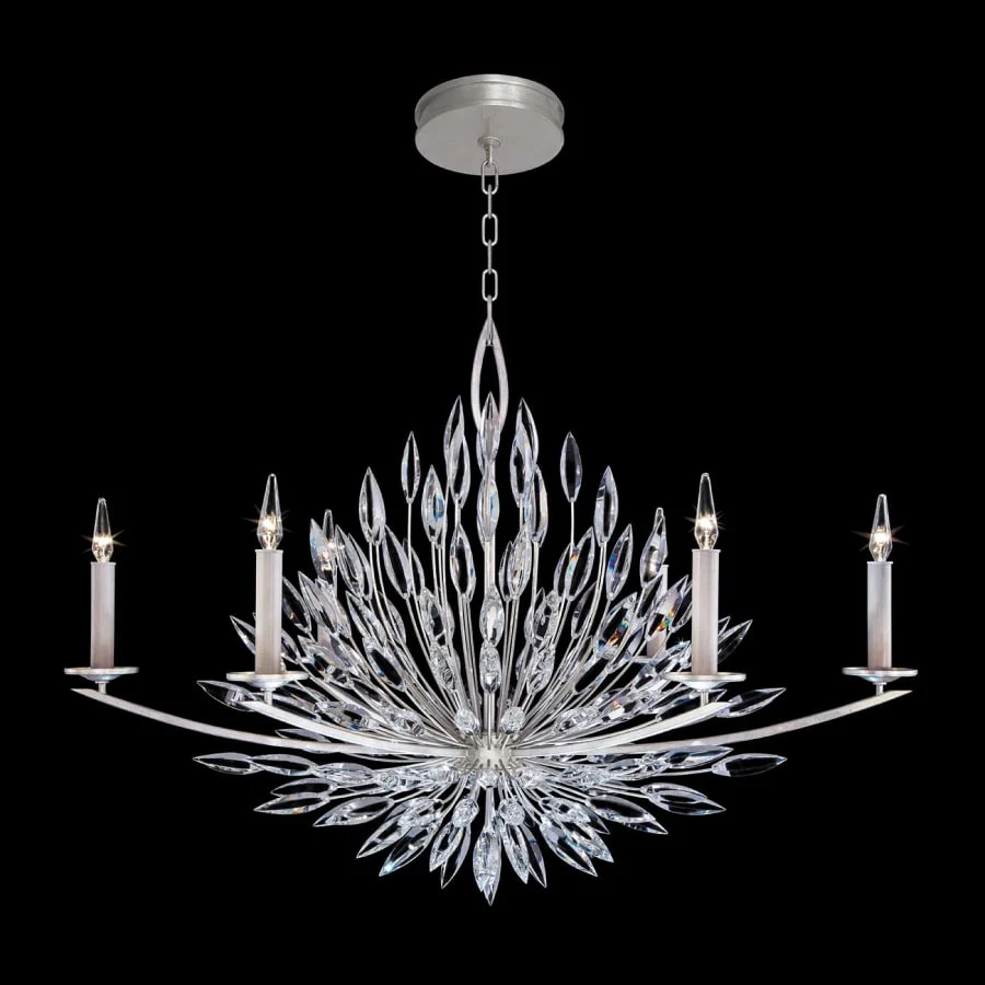 Fine Art Handcrafted Lighting Lily Buds 6 Light 48" Wide Crystal Chandelier - Image 2