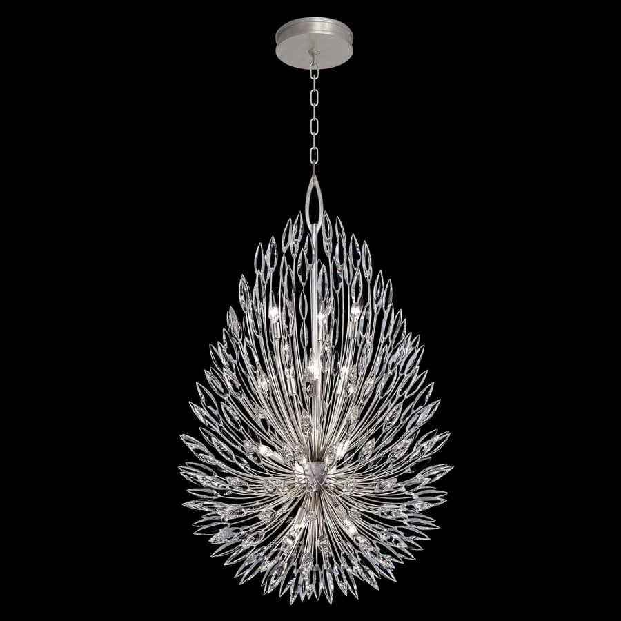 Fine Art Handcrafted Lighting Lily Buds 12 Light 33-1/2" Wide Crystal Chandelier - Image 2