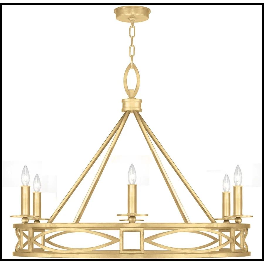 Fine Art Handcrafted Lighting Cienfuegos 6 Light 38" Wide Candle Style Chandelier - Image 2