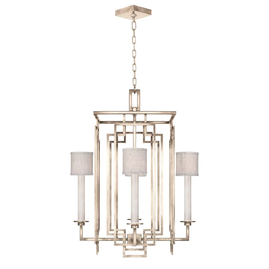 Fine Art Handcrafted Lighting Cienfuegos 4 Light 24" Wide Chandelier with Fabric Shades - Image 2
