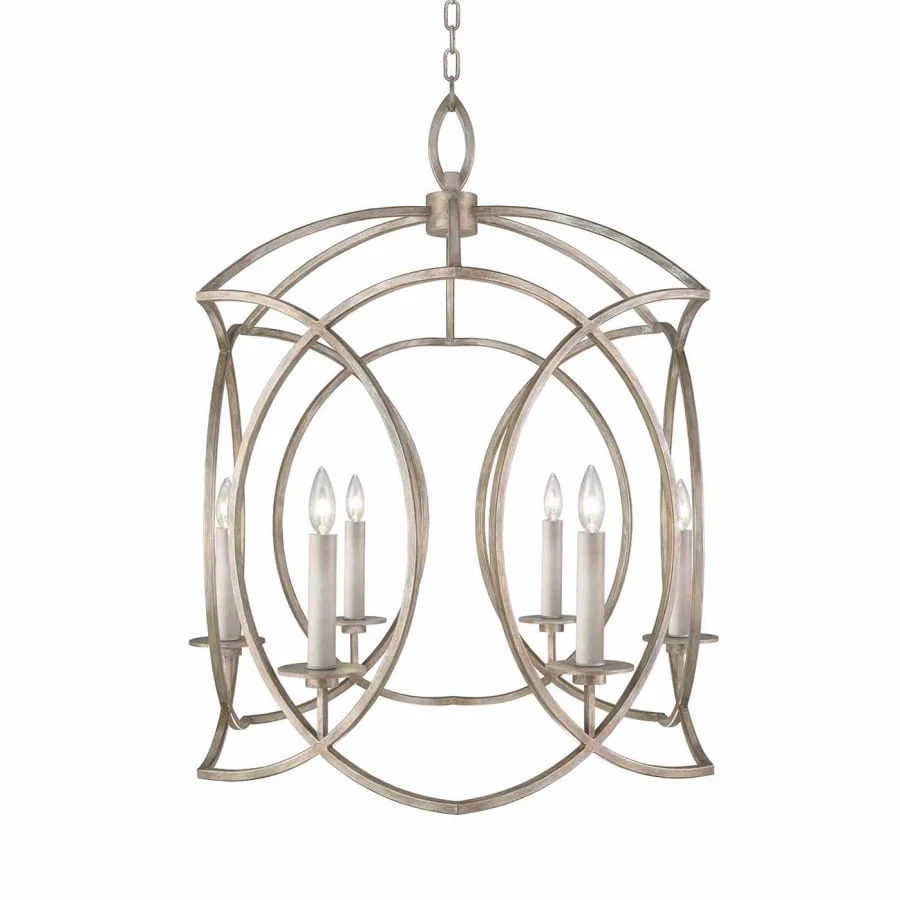Fine Art Handcrafted Lighting Cienfuegos 6 Light 28-1/2" Wide Taper Candle Chandelier - Image 1