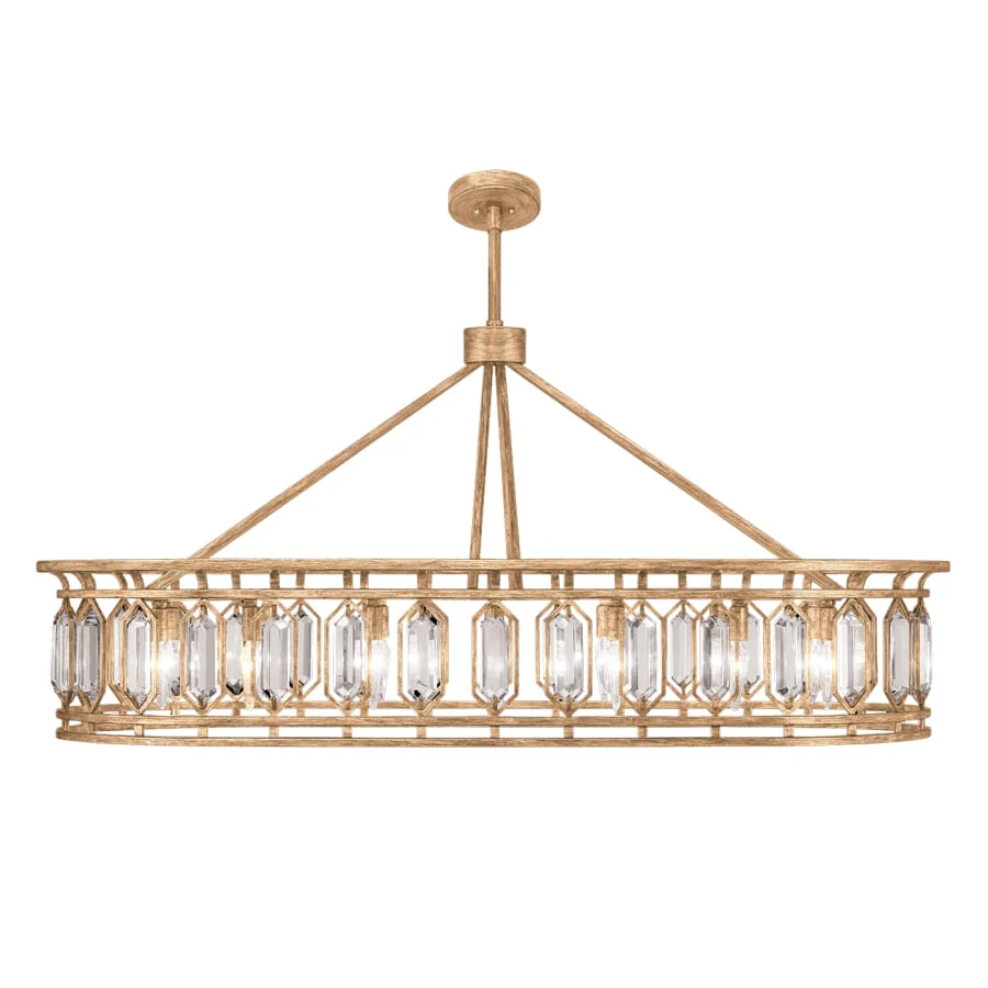 Fine Art Handcrafted Lighting Westminster 14 Light 52" Wide Crystal Linear Chandelier - Image 1