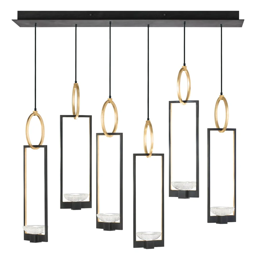 Fine Art Handcrafted Lighting Delphi 6 Light 48" Wide LED Linear Pendant - Image 1