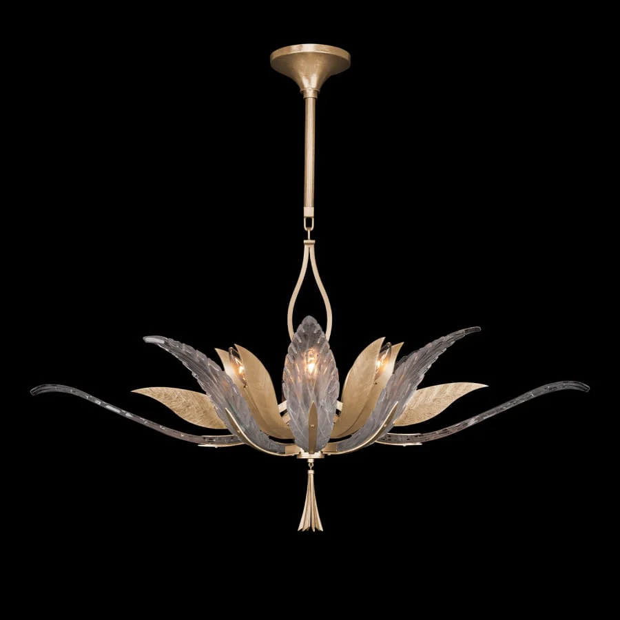 Fine Art Handcrafted Lighting Plume 8 Light 40" Wide Crystal Chandelier - Image 3