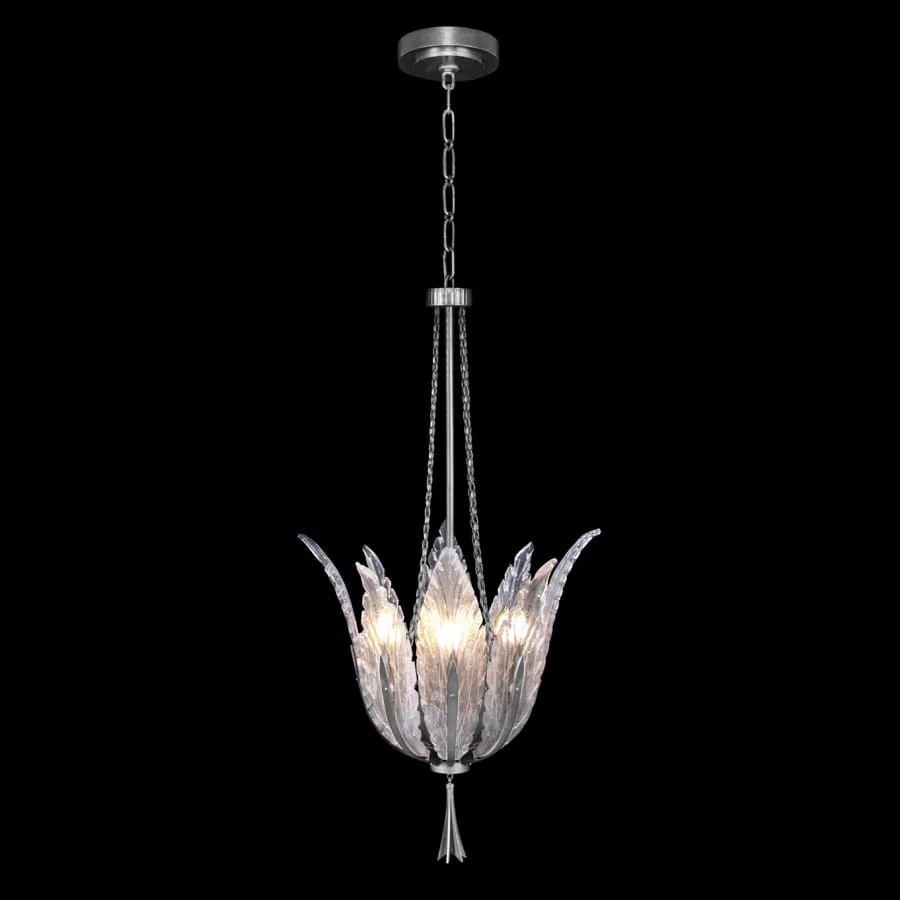 Fine Art Handcrafted Lighting Plume 4 Light 18" Wide Crystal Pendant - Image 2