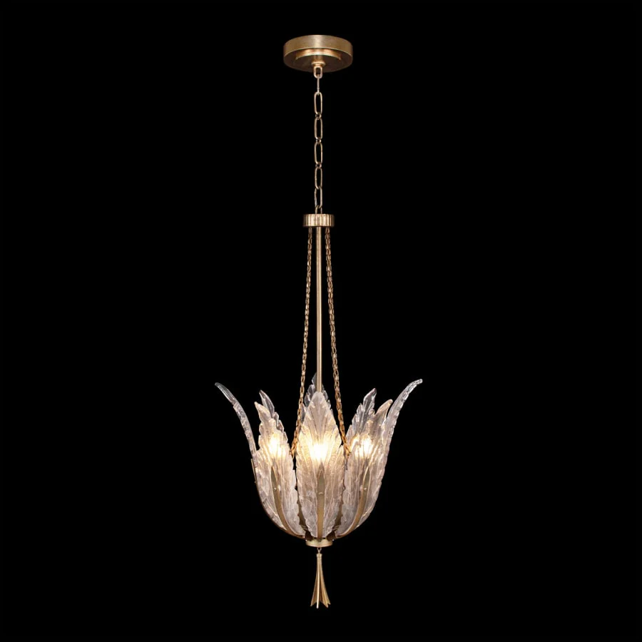 Fine Art Handcrafted Lighting Plume 4 Light 18" Wide Crystal Pendant - Image 3
