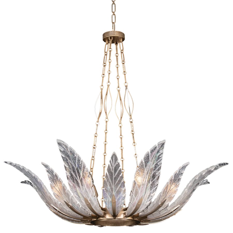 Fine Art Handcrafted Lighting Plume 8 Light 39" Wide Crystal Chandelier - Image 1