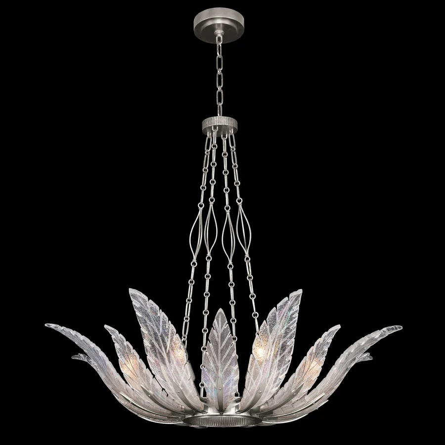 Fine Art Handcrafted Lighting Plume 8 Light 39" Wide Crystal Chandelier - Image 2