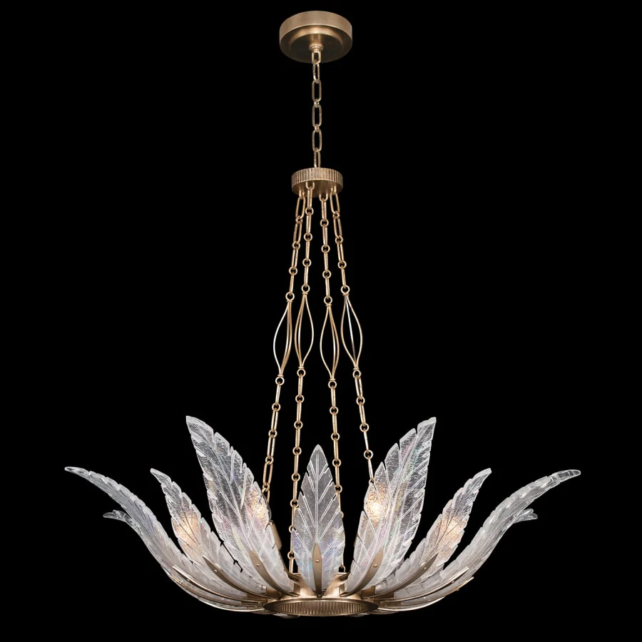 Fine Art Handcrafted Lighting Plume 8 Light 39" Wide Crystal Chandelier - Image 3