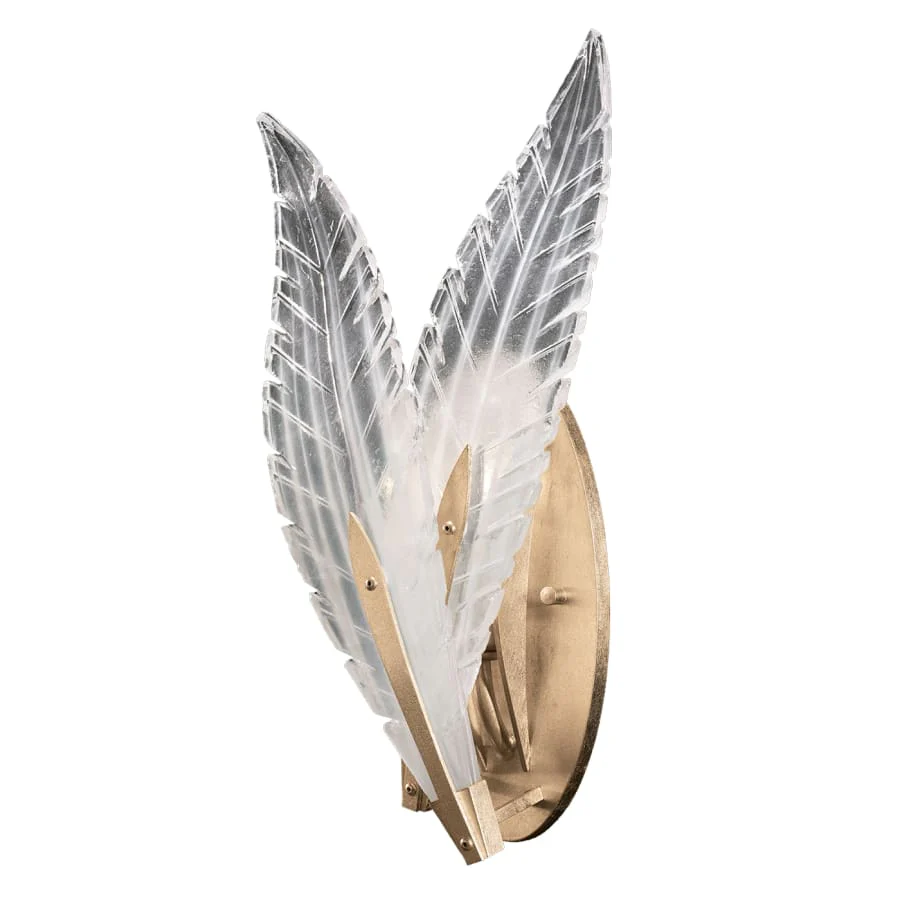 Fine Art Handcrafted Lighting Plume 16" Tall Wall Sconce - Image 1