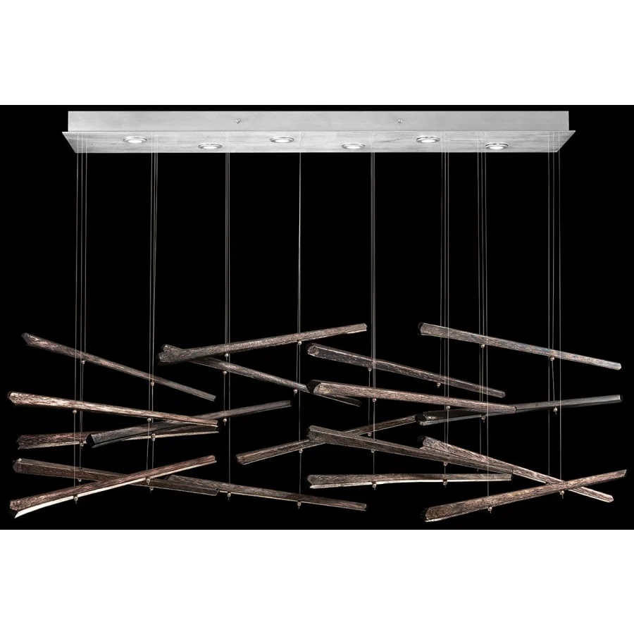 Fine Art Handcrafted Lighting Elevate 8 Light 62" Wide LED Abstract Multi Light Pendant - Image 3