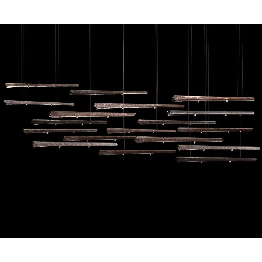 Fine Art Handcrafted Lighting Elevate 8 Light 59" Wide LED Abstract Multi Light Pendant - Image 1