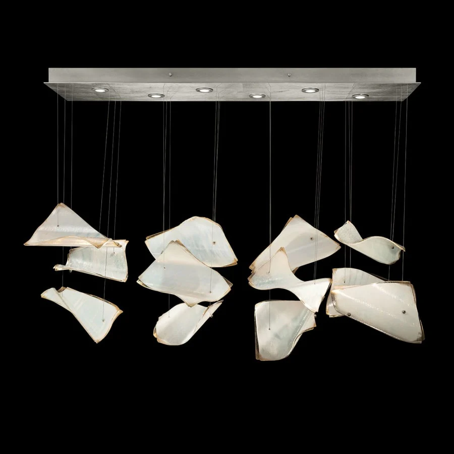 Fine Art Handcrafted Lighting Elevate 6 Light 50" Wide LED Abstract Multi Light Pendant - Image 3