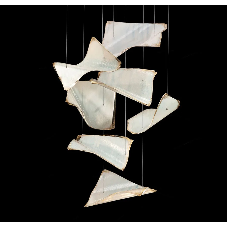 Fine Art Handcrafted Lighting Elevate 3 Light 23" Wide LED Abstract Multi Light Pendant - Image 1