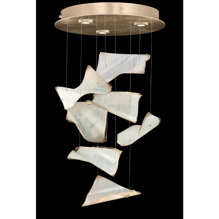 Fine Art Handcrafted Lighting Elevate 3 Light 23" Wide LED Abstract Multi Light Pendant - Image 2