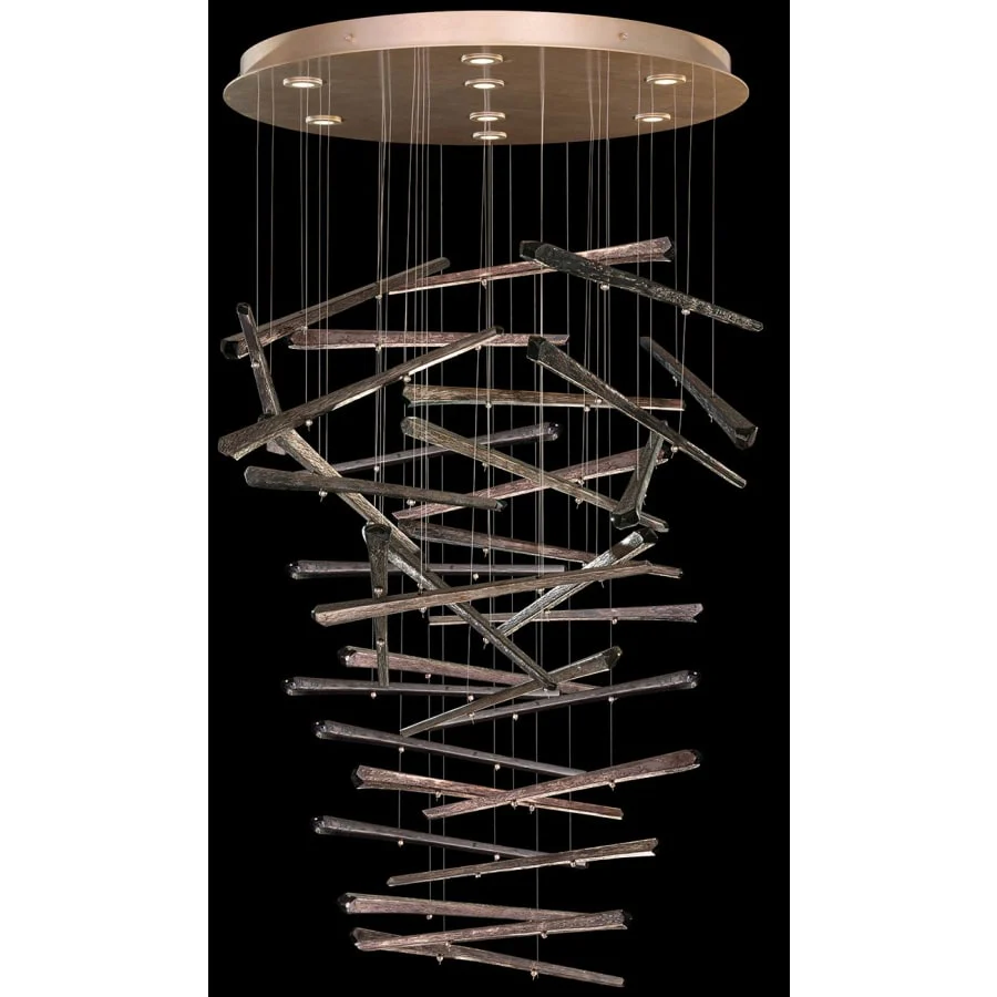 Fine Art Handcrafted Lighting Elevate 8 Light 34" Wide LED Abstract Multi Light Pendant - Image 2