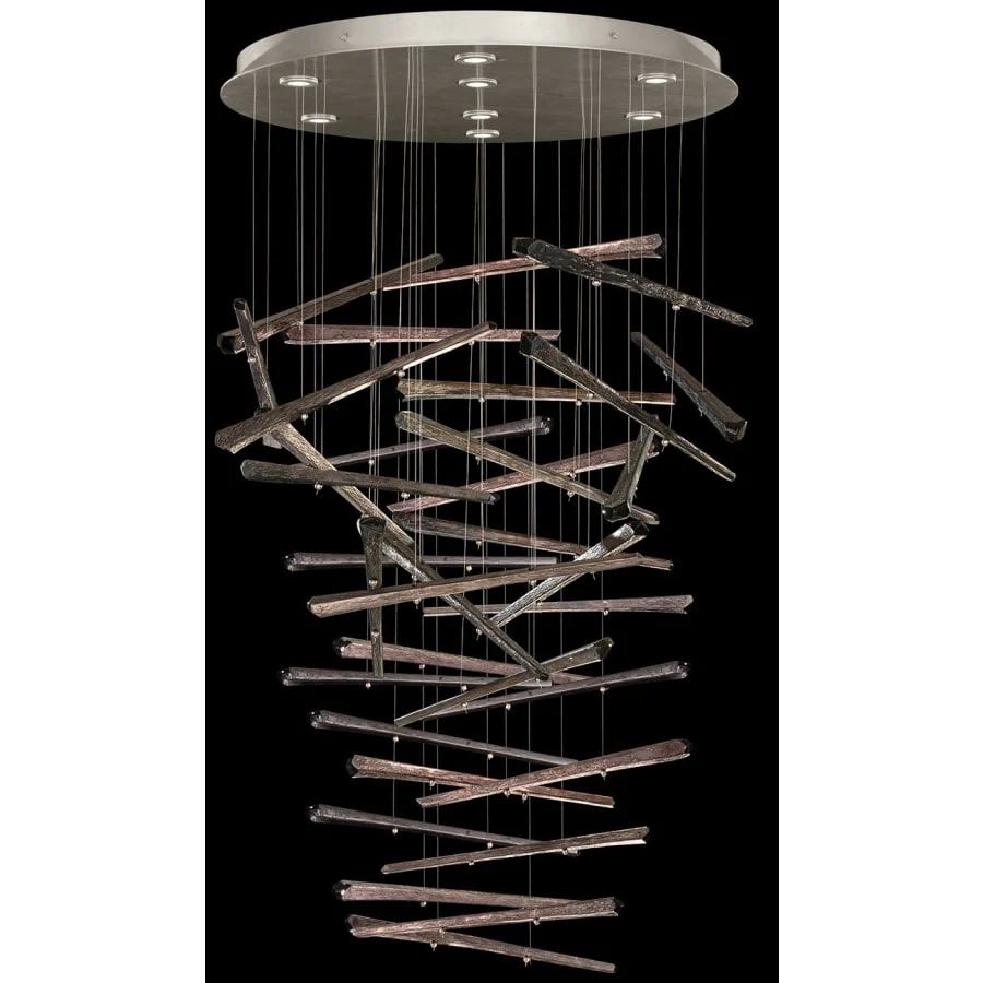 Fine Art Handcrafted Lighting Elevate 8 Light 34" Wide LED Abstract Multi Light Pendant - Image 3