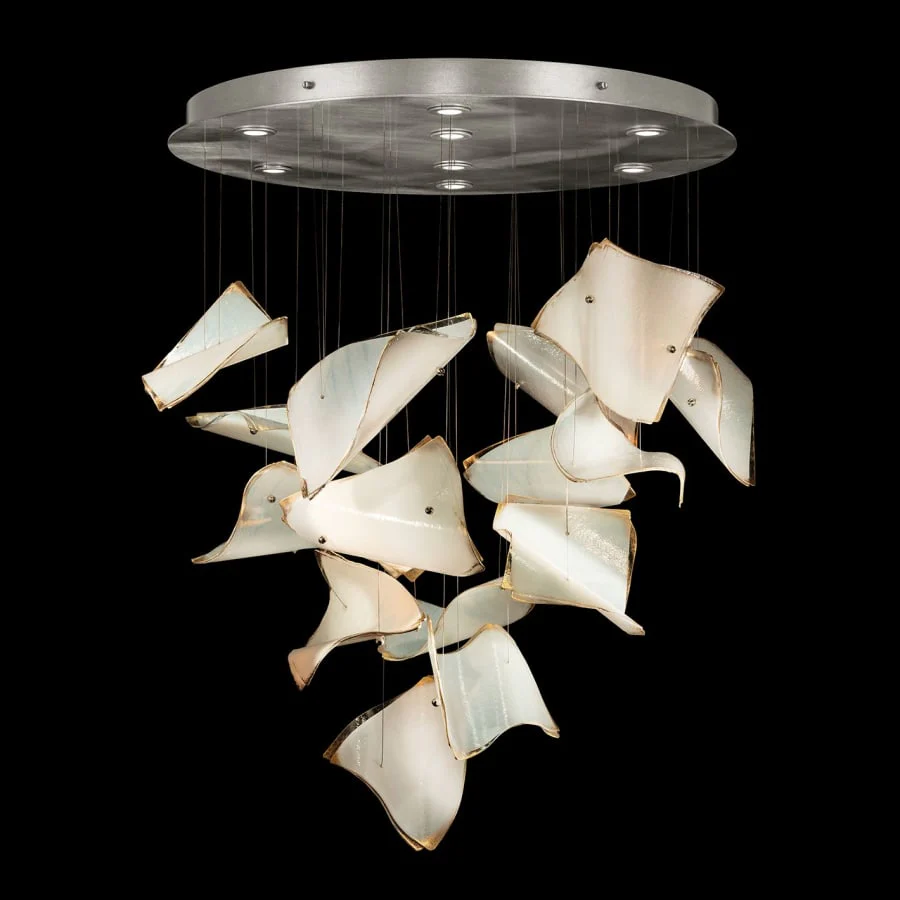 Fine Art Handcrafted Lighting Elevate 8 Light 38" Wide LED Abstract Multi Light Pendant - Image 2