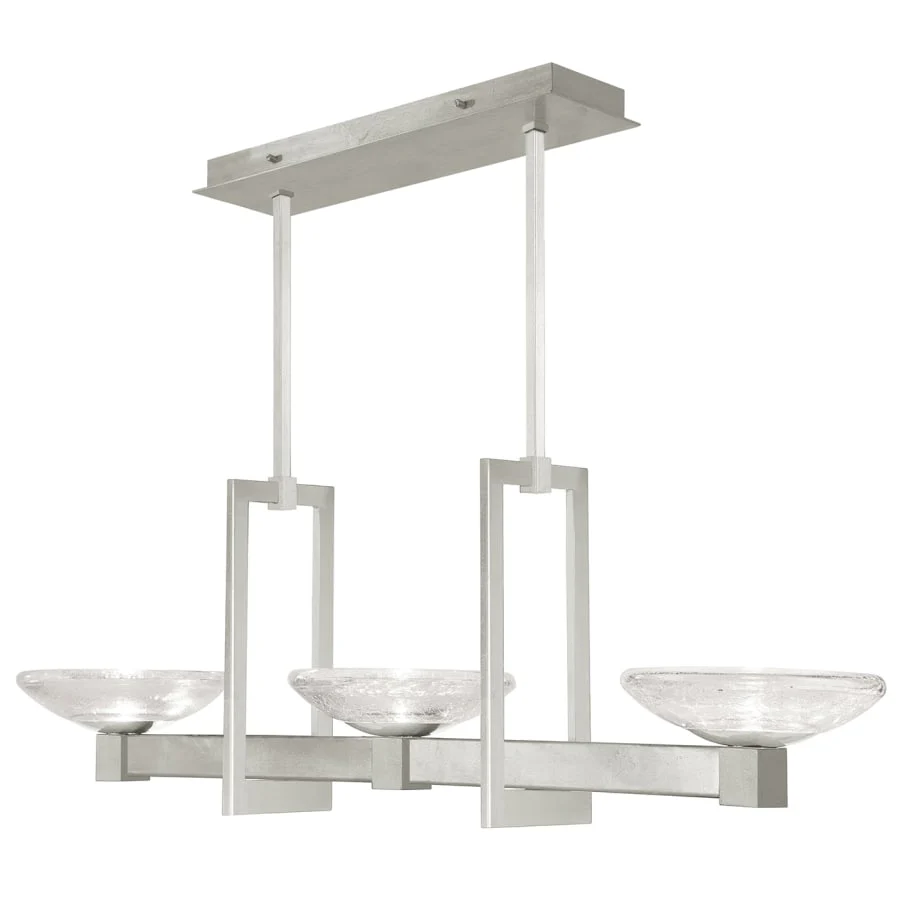 Fine Art Handcrafted Lighting Delphi 3 Light 48" Wide LED Linear Chandelier - Image 1