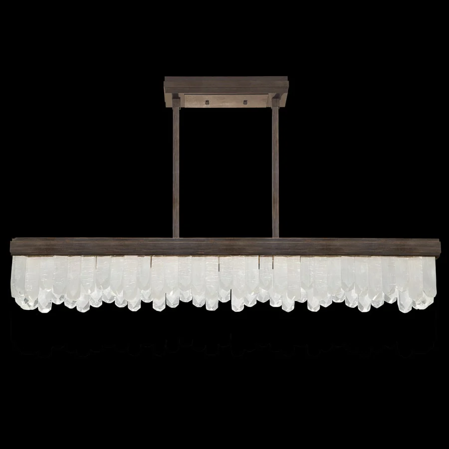 Fine Art Handcrafted Lighting Lior 48" Wide LED Crystal Linear Chandelier - Image 2