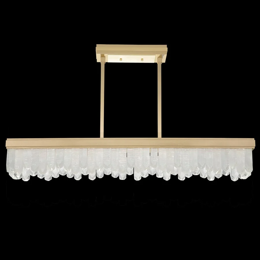 Fine Art Handcrafted Lighting Lior 48" Wide LED Crystal Linear Chandelier - Image 3