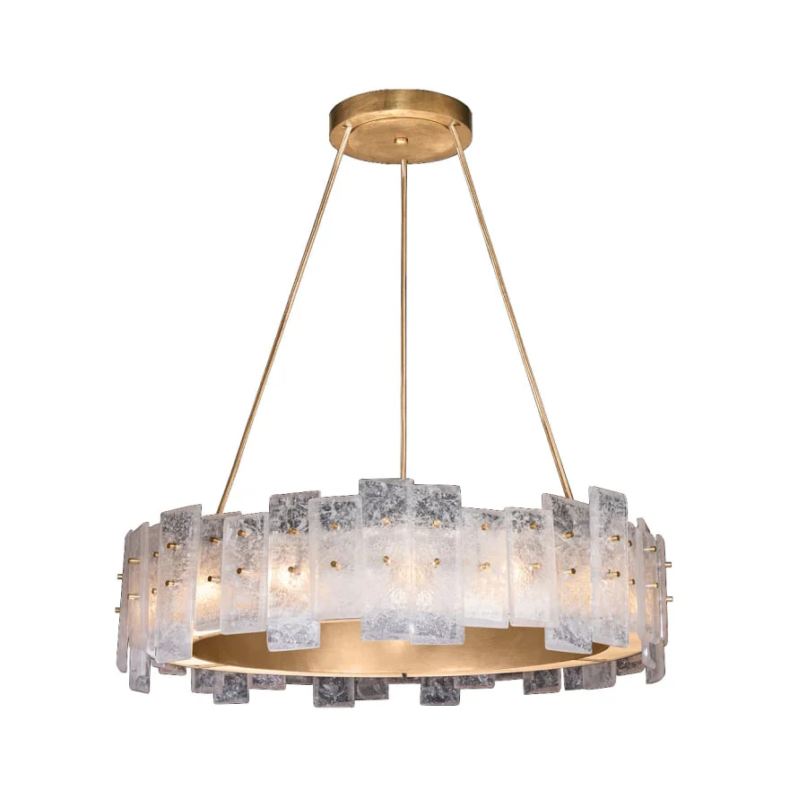 Fine Art Handcrafted Lighting Lunea 15 Light 33" Wide Crystal Drum Chandelier - Image 1