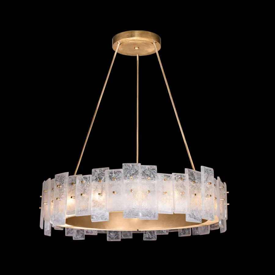 Fine Art Handcrafted Lighting Lunea 15 Light 33" Wide Crystal Drum Chandelier - Image 3