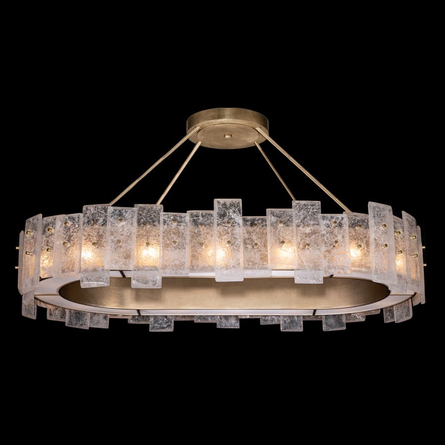 Fine Art Handcrafted Lighting Lunea 16 Light 44" Wide Crystal Linear Chandelier - Image 3