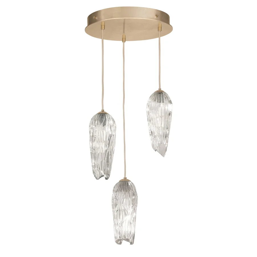Fine Art Handcrafted Lighting Las Olas 3 Light 18" Wide Multi Light Pendant - Image 1