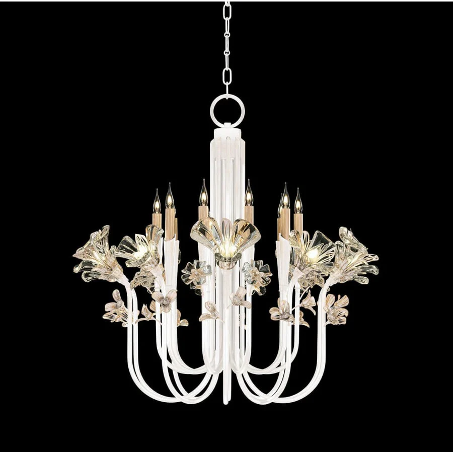 Fine Art Handcrafted Lighting Azu 20 Light 36" Wide Crystal Abstract Chandelier - Image 1