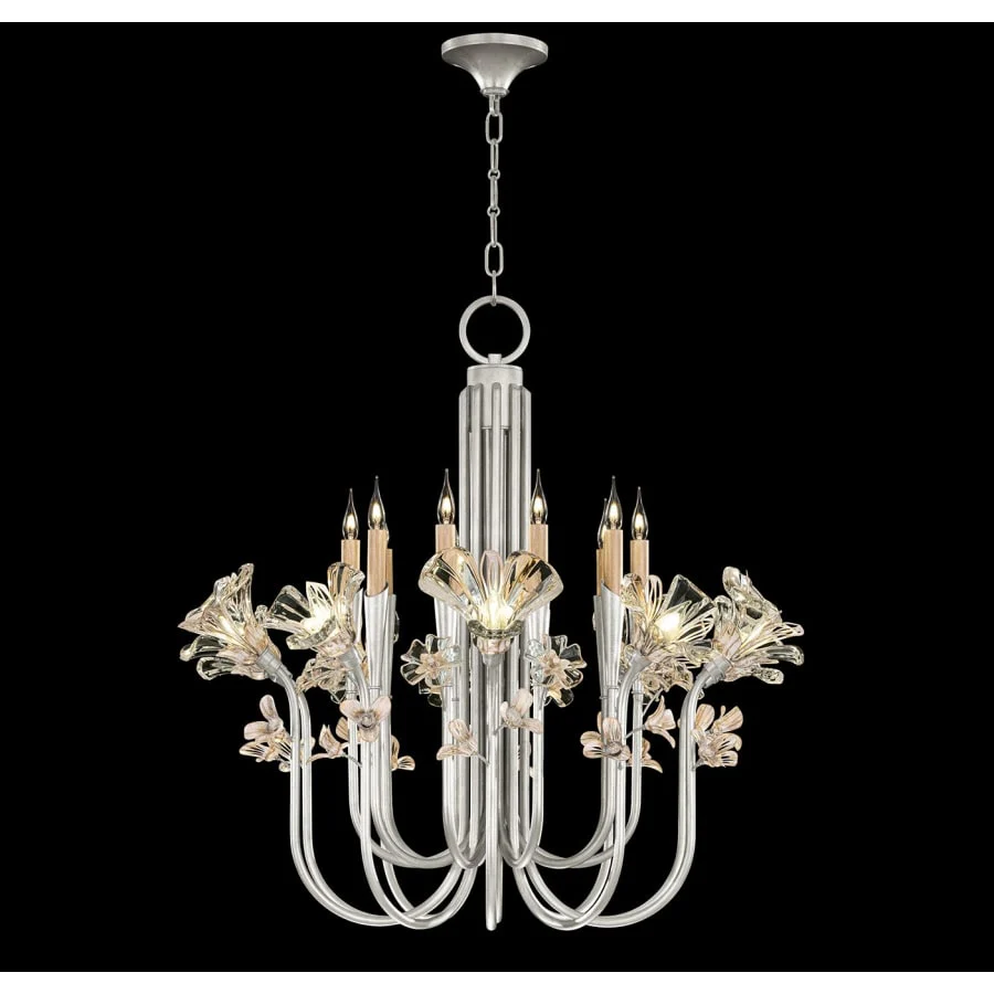 Fine Art Handcrafted Lighting Azu 20 Light 36" Wide Crystal Abstract Chandelier - Image 2
