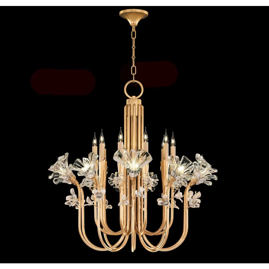 Fine Art Handcrafted Lighting Azu 20 Light 36" Wide Crystal Abstract Chandelier - Image 3